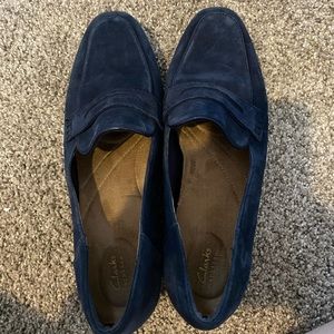 Clark blue dress shoes
